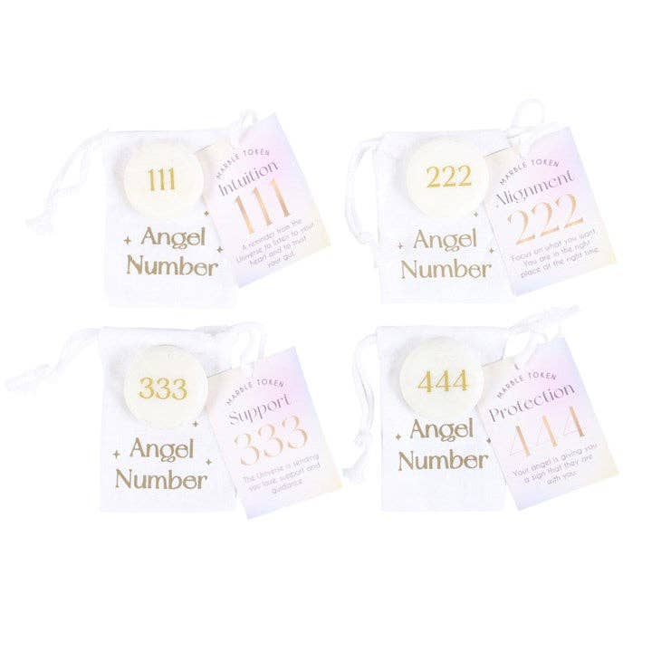 Angel Number Marble Token Keepsake