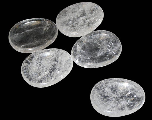 Clear Quartz Worry Stone