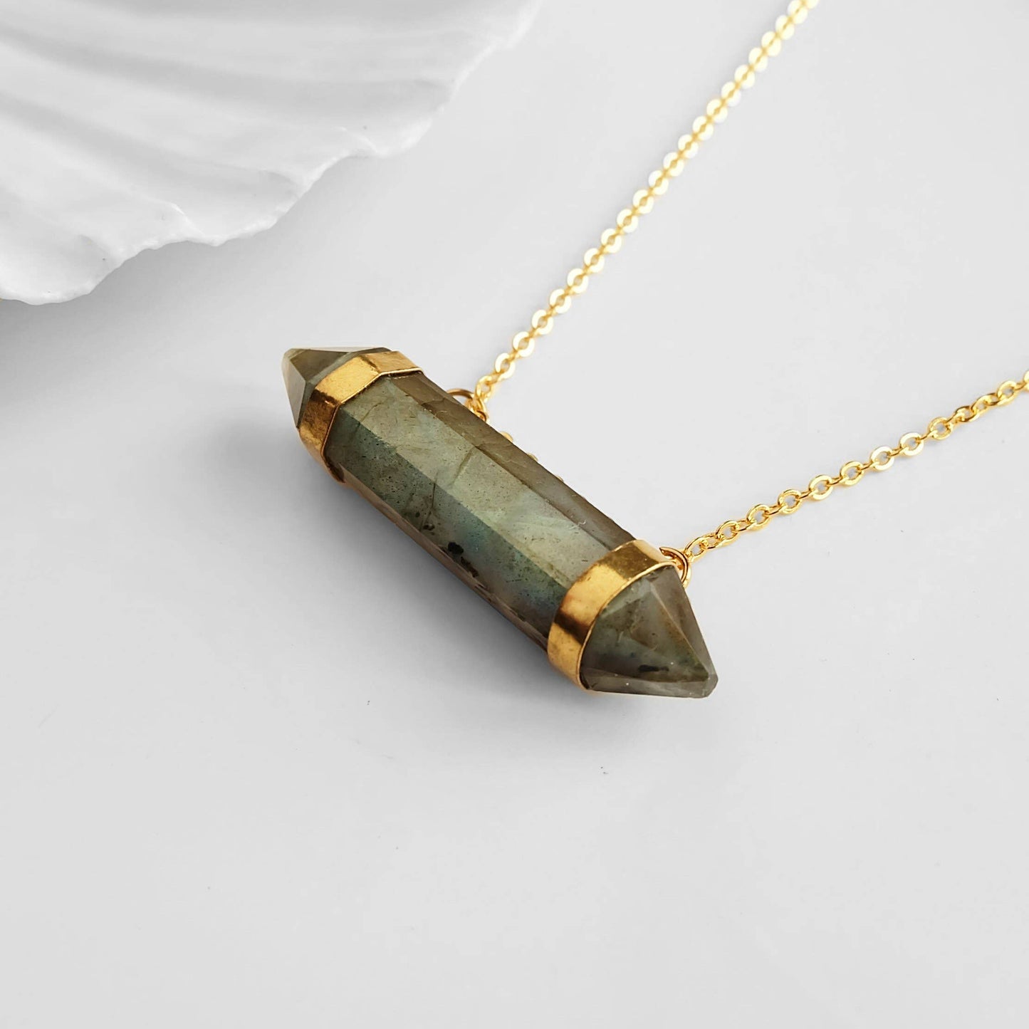 Labradorite T-Bar Gemstone Necklace