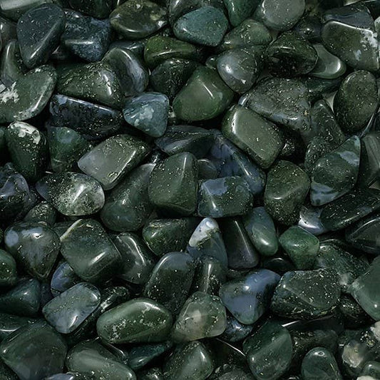 Green Moss Agate Tumble Stone